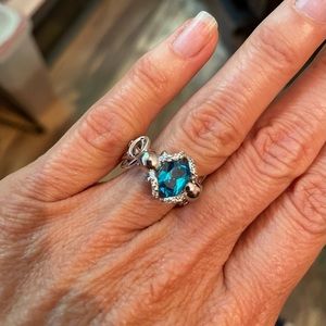NWT - Jeulia turquoise octopus ring